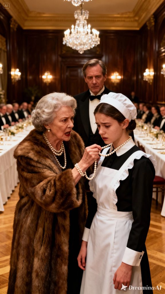 “That necklace belongs to my daughter,” the millionaire cried when she spotted it on the maid… The truth was unbelievable.