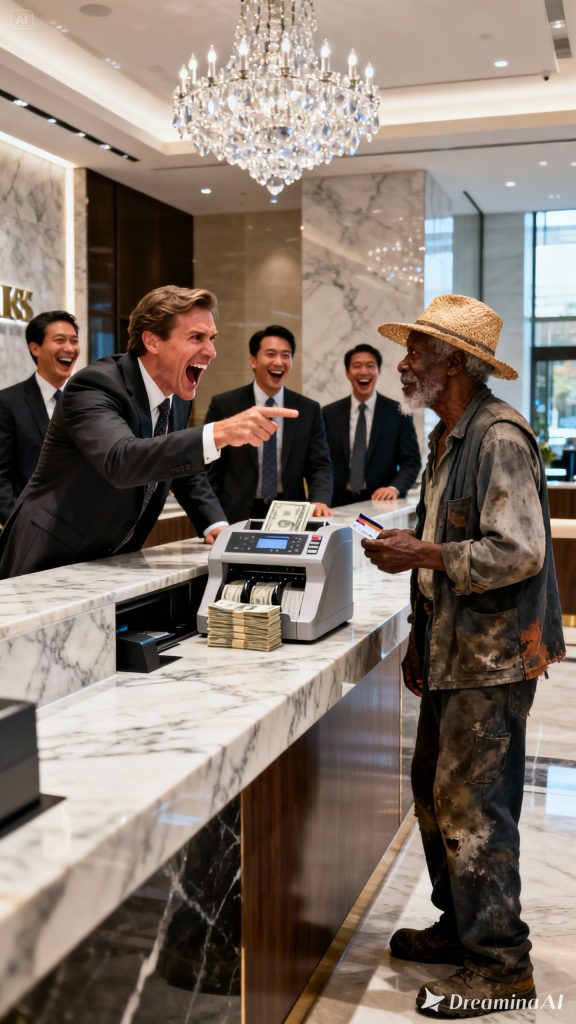 “IF YOU HAVE A BALANCE, I’LL PAY YOU DOUBLE!” — THE BANK MANAGER MOCKED THE OLD BLACK MAN… WITHOUT KNOWING HE WAS THE BANK’S CEO.