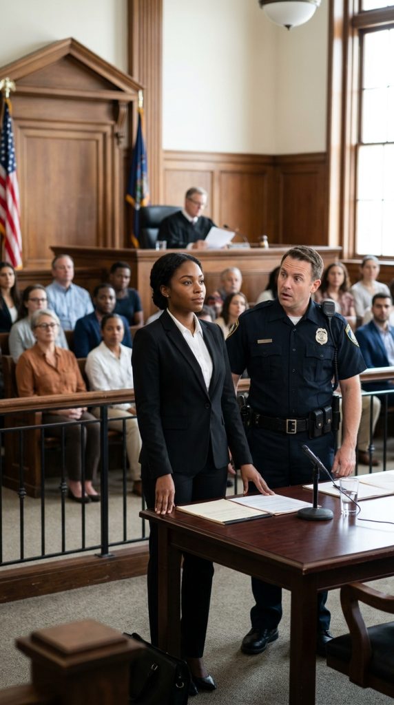 Racist Cop Laughs at Teen in Court—Then Realizes She’s the Brilliant Attorney About to End His Case!