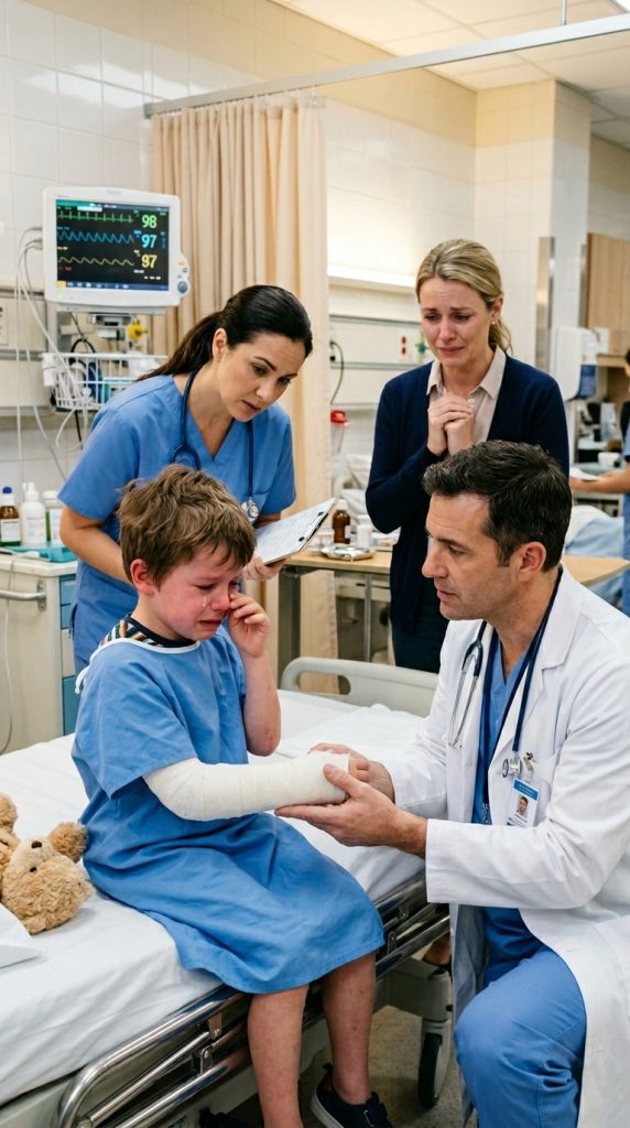 “Please… Don’t Take It Off,” a 5-Year-Old Whispered — Then a Doctor Touched the Cast and Froze… “Something’s Not Right”