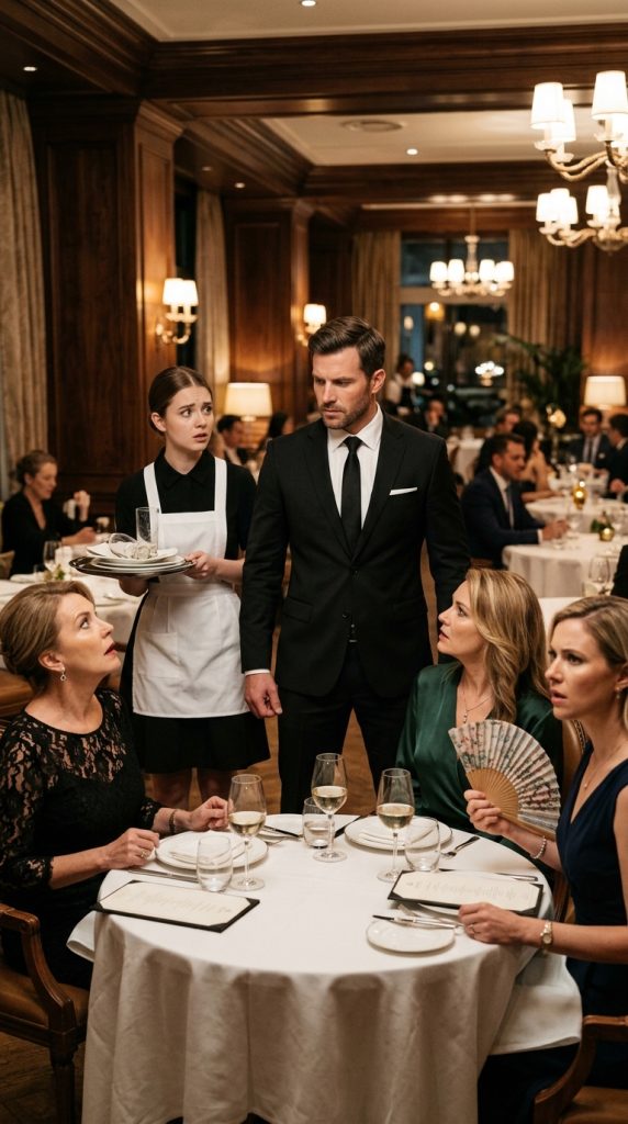 Three Wealthy Women Mocked a Waitress for “Smelling Poor” — But They Fell Silent When My Boyfriend Stood Up