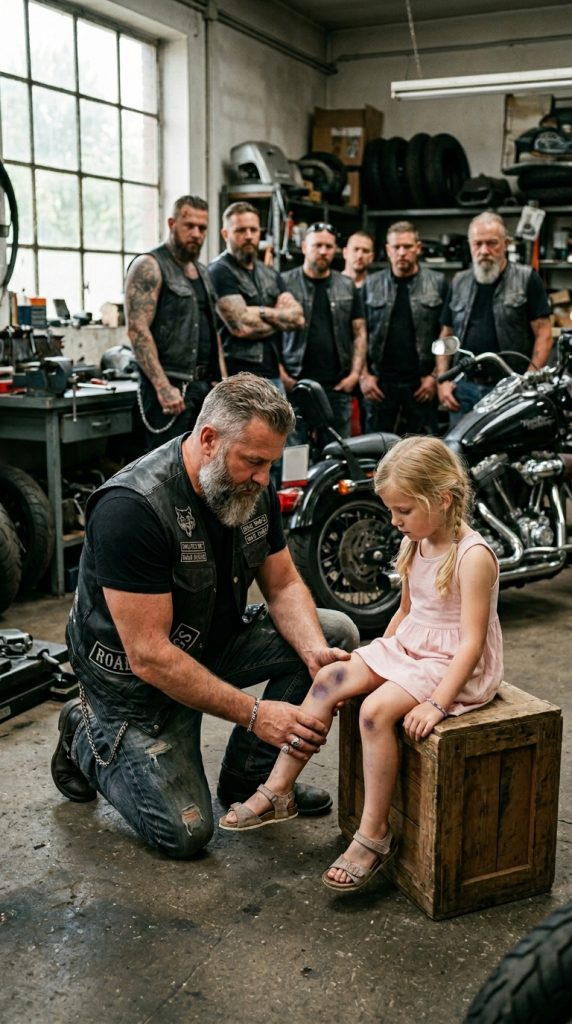 A Little Girl Walked Into A Biker Garage In Pain And Whispered A Secret She Was Told To Hide— What Those Bikers Did At The Town Parade Changed Everything