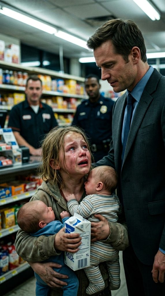 A LITTLE GIRL STOLE A CARTON OF MILK FOR HER HUNGRY BROTHERS—ONE MAN’S CHOICE CHANGED HER FUTURE FOREVER