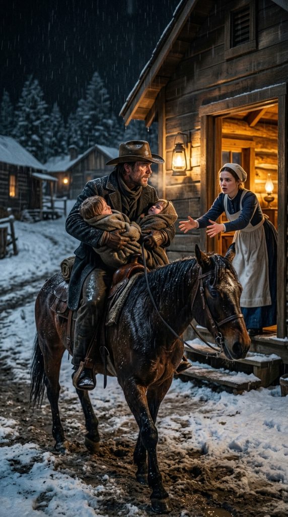 A poor cowboy finds two orphaned children in the rain — and a nurse’s heroic help saves their lives!