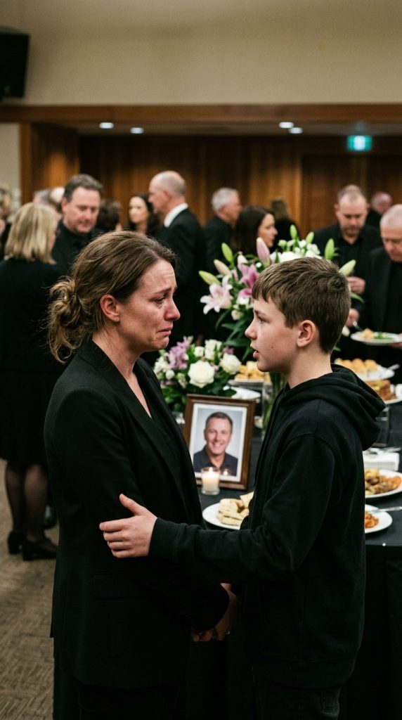 AT MY HUSBAND’S FUNERAL, A STRANGER TEEN WHISPERED, “HE PROMISED YOU’D TAKE CARE OF ME”… AND MY WORLD COLLAPSED