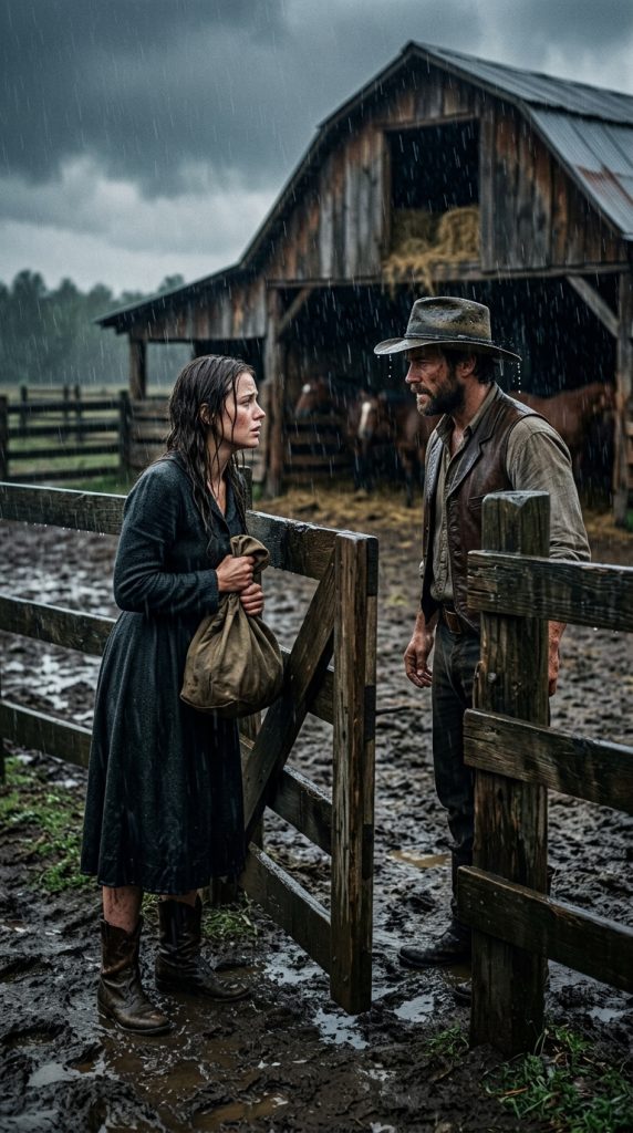 “Can I stay in the barn? I’ll do anything for you,” said the widowed farmer.