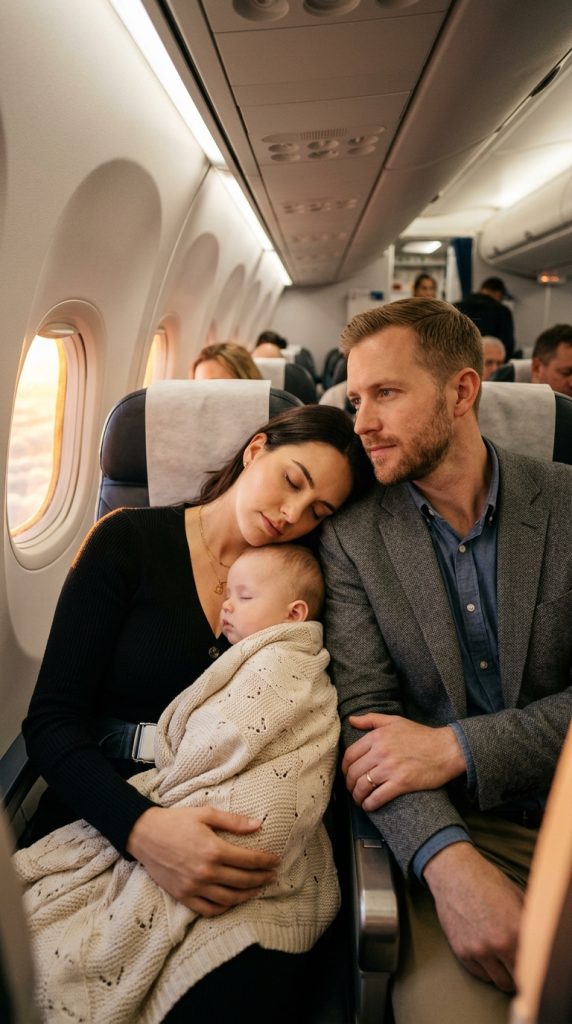 A MILLIONAIRE IN THE NEXT SEAT: SHE FELL ASLEEP ON HIS SHOULDER THINKING SHE WAS ALONE IN THE WORLD—WHAT HAPPENED AFTER LANDING IN MADRID WILL RESTORE YOUR FAITH IN HUMANITY ❤️✈️