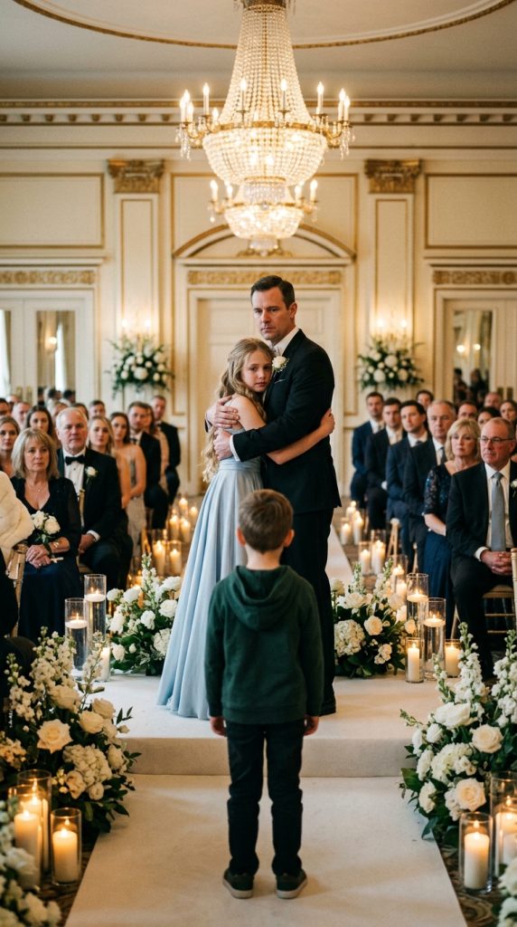 NO ONE UNDERSTOOD WHY THE WEDDING HALL SUDDENLY FELL INTO COMPLETE SILENCE