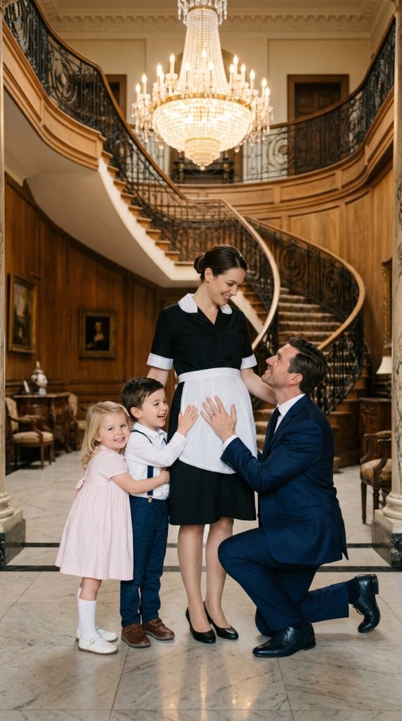 A PREGNANT MAID ARRIVED WITH 2 CHILDREN TO CLEAN A MANSION JUST TO SURVIVE… THE MILLIONAIRE HUMILIATED HER, BUT 1 DARK FAMILY SECRET WOULD CHANGE EVERYTHING