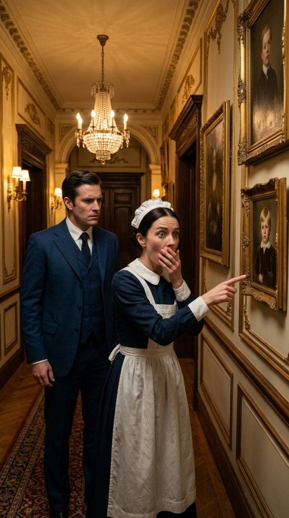 “Sir… i recognize that boy!’ — a humble maid identifies a portrait in a billionaire’s mansion… and uncovers a 30-year secret that changes everything