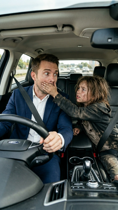 A MILLIONAIRE STEPPED INTO HIS CAR AND HEARD A LITTLE HOMELESS GIRL TELL HIM TO “SHUT UP”—THE REASON BEHIND IT WAS…