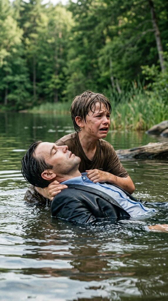 HOMELESS 12-YEAR-OLD BOY LEAPS INTO RAGING RIVER TO SAVE MILLIONAIRE, HIS NEXT MOVE SHOCKS EVERYONE AND CHANGES BOTH LIVES FOREVER