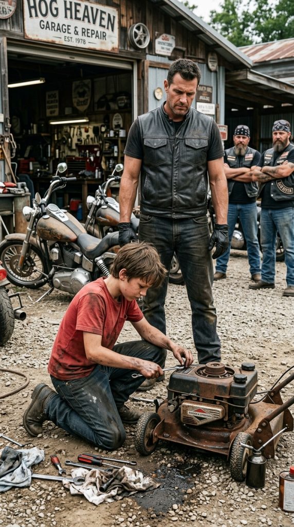 A QUIET TEN-YEAR-OLD BOY PLEADED FOR A CHANCE AT A BIKER CLUB — UNAWARE THAT A SIMPLE TASK WOULD CHANGE HIS FUTURE FOREVER