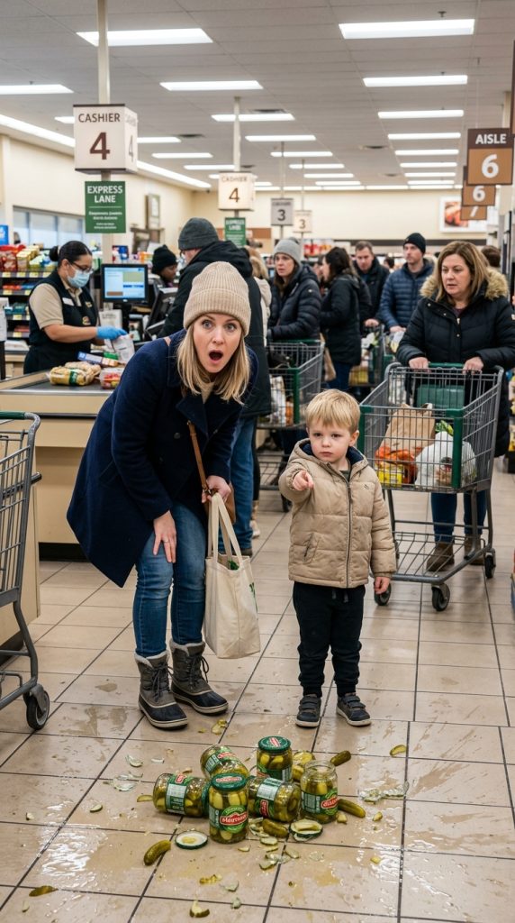 I WAS JUST BUYING GROCERIES—THEN A LITTLE BOY POINTED AT ME AND SAID, “MOM… THAT MAN LOOKS EXACTLY LIKE DAD.”
