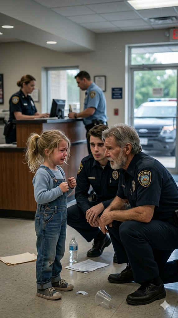 A LITTLE GIRL WALKED INTO A POLICE STATION TO CONFESS A SERIOUS CRIME—BUT WHAT SHE SAID LEFT THE OFFICER COMPLETELY SHOCKED.
