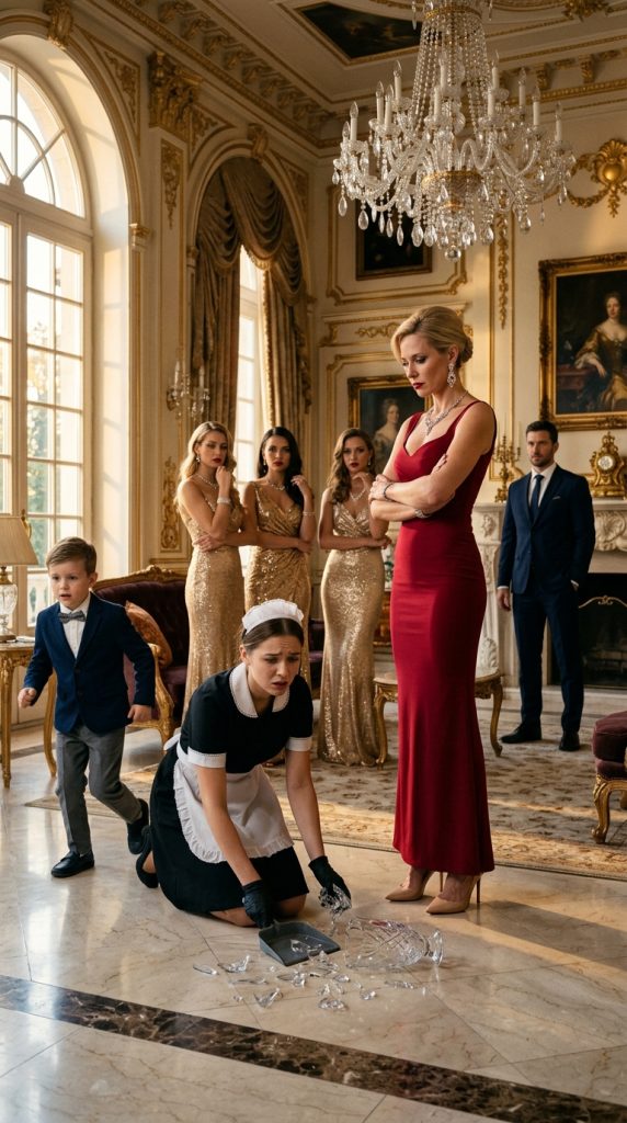 A MILLIONAIRE ASKED HIS SON TO CHOOSE A NEW MOTHER FROM FIVE RICH WOMEN… BUT HE CHOSE THE POOR MAID INSTEAD!