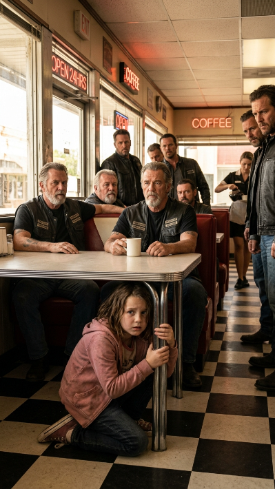 A Frightened Girl Hid Under a Stranger’s Table in a Biker Bar—Unaware the Quiet Rider Had Already Seen Everything and Was Waiting