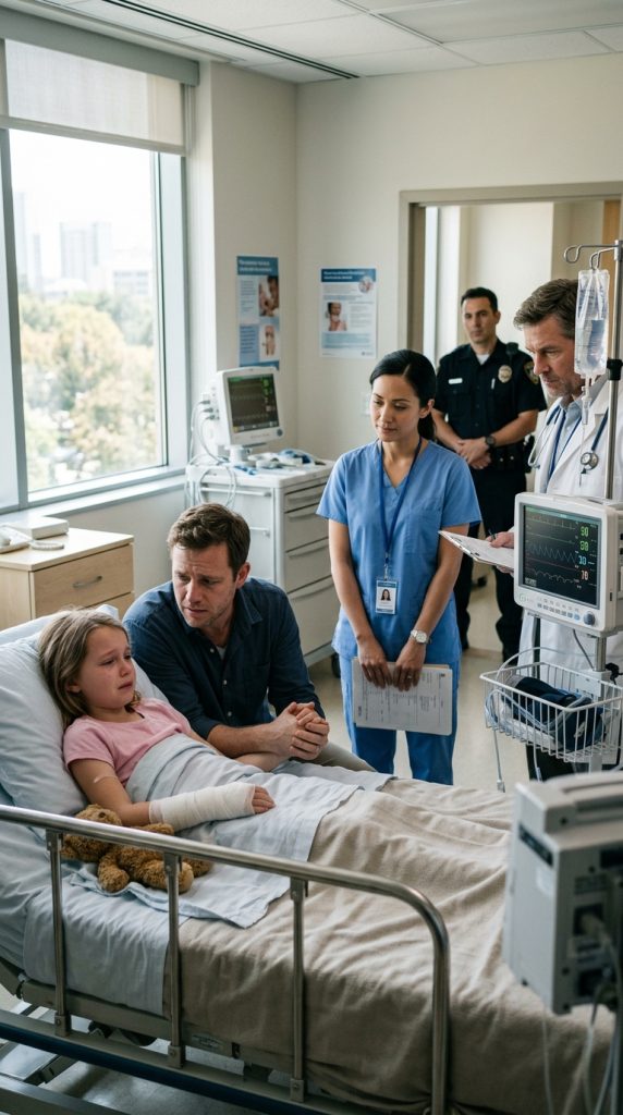 A WIDOWED FATHER RUSHED TO THE HOSPITAL AFTER AN URGENT CALL ABOUT HIS DAUGHTER—HER WHISPER REVEALED A HIDDEN FEAR AT HOME