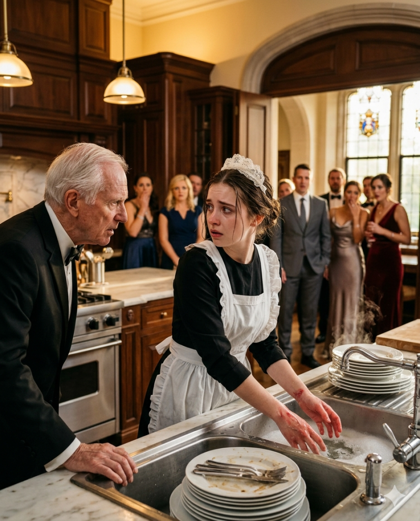 THE MOTHER-IN-LAW MADE HER WORK IN THE KITCHEN—THEN A BILLIONAIRE BOWED AND CALLED HER “PRINCESS”