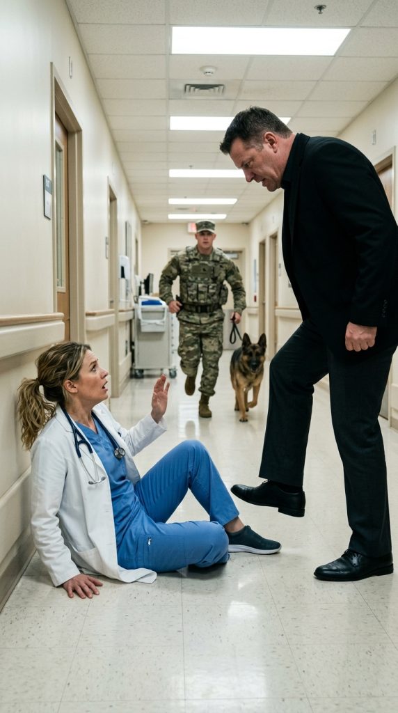 After a long er shift, a doctor refuses to leave a critical child for a privileged man, who assaults her—unaware a quiet janitor nearby is secretly watching everything