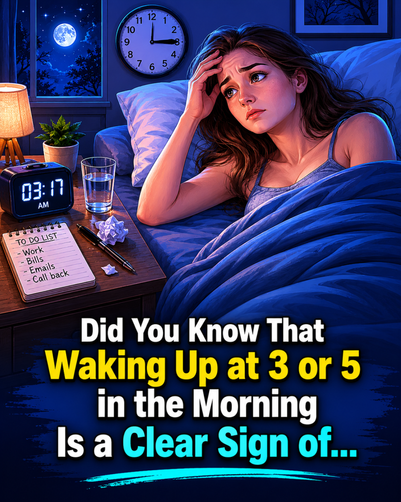Did You Know That Waking Up at 3 or 5 in the Morning Is a Clear Sign of…?