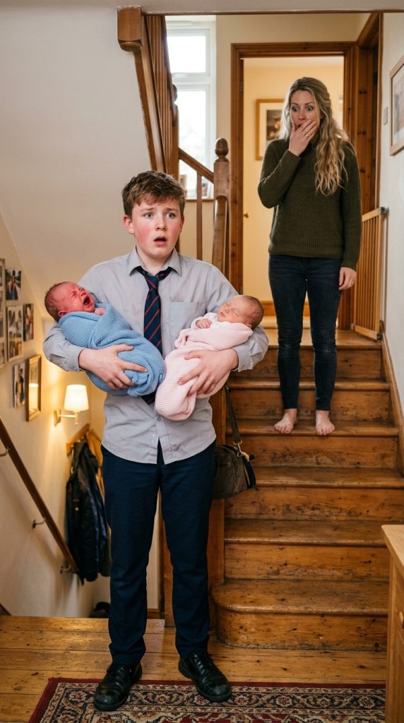 “I’M SORRY, MOM… I COULDN’T JUST LEAVE THEM,” MY 16-YEAR-OLD SON SAID, STEPPING INSIDE WITH TWO NEWBORN BABIES IN HIS ARMS.