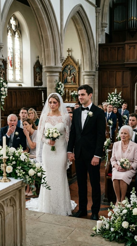 On my wedding day, I arrived with a black eye while my fiancé mocked me in front of everyone. But moments later, I did something that left the entire room speechless.