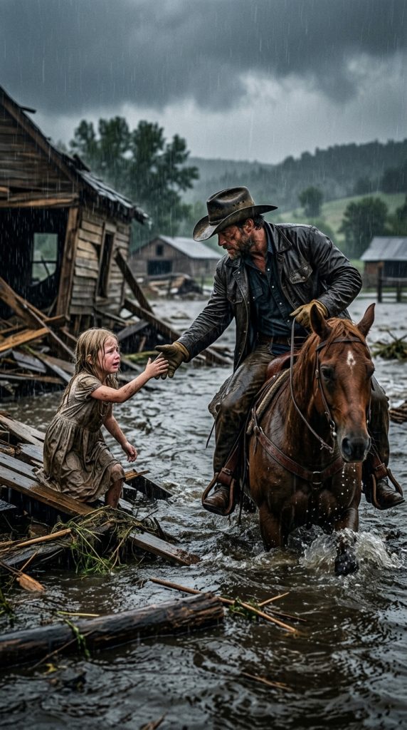 “Don’t cry… I’m here now,” he said, as the floodwaters rose and she clung to hope.