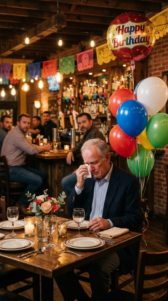 THE FATHER WHO RESERVED 12 SEATS FOR HIS BIRTHDAY AND ENDED UP DINING WITH STRANGERS AFTER HIS CHILDREN’S WORST BETRAYAL