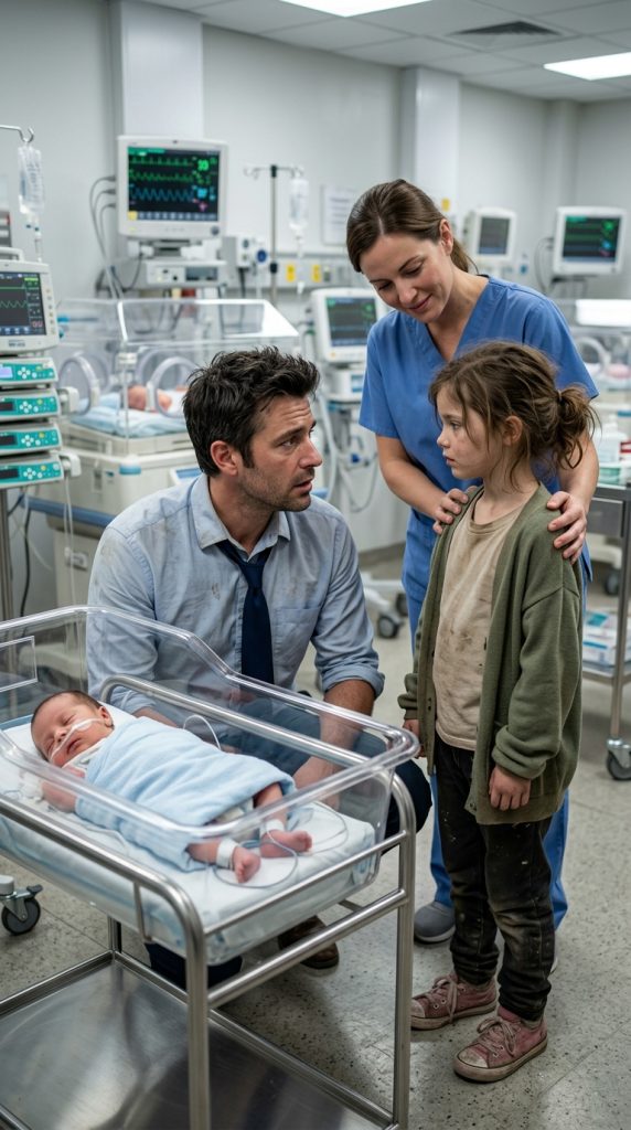 A FATHER SAT HELPLESS BESIDE HIS DYING BABY BOY… UNTIL A STRANGER’S DAUGHTER ENTERED THE ROOM AND ASKED ONE IMPOSSIBLE QUESTION