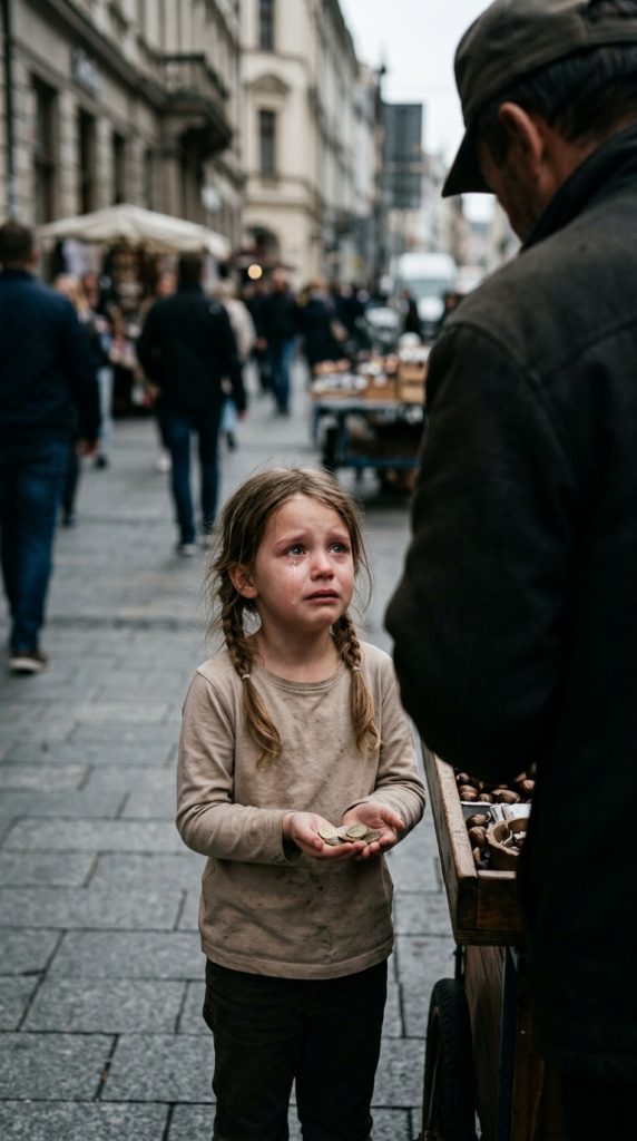 A HUNGRY LITTLE GIRL WITH 63 CENTS SAID ‘ONE DAY I’LL PAY YOU BACK.’ 14 YEARS LATER, A BLACK CAR STOPPED AT THAT SAME CART