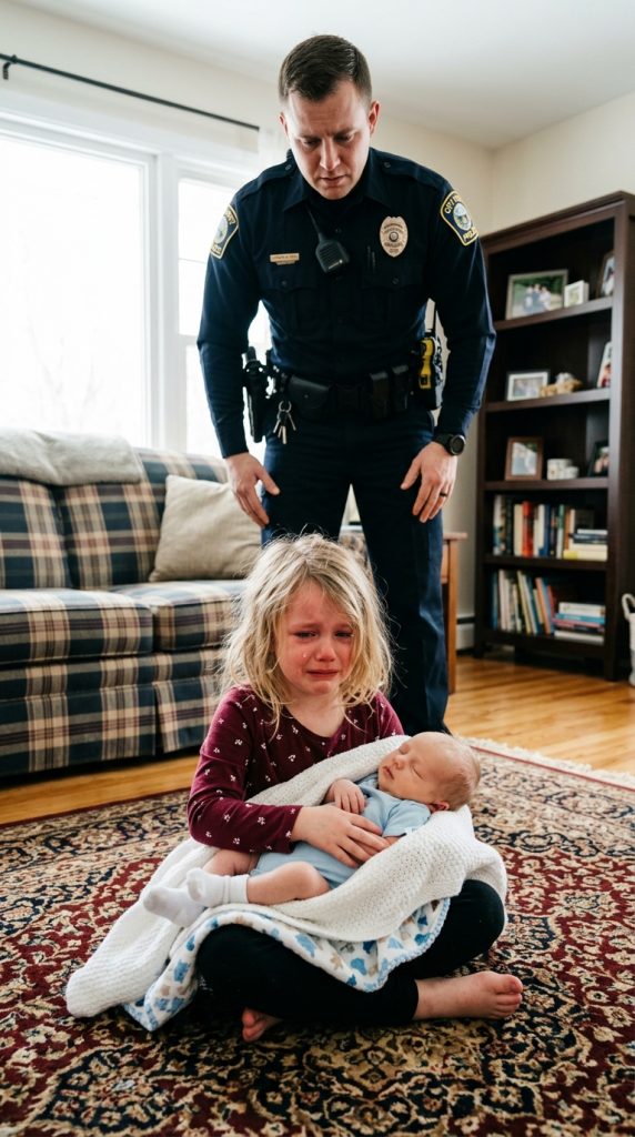 “My Baby Feels Lighter,” a 7-Year-Old Whispered on a 911 Call — What the Officer Found Inside Made Him Stay and Changed Everything