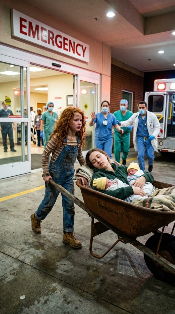 “My Mom Hasn’t Woken Up In 3 Days…” A 7-Year-Old Pushed Her Unresponsive Mom And Newborn Twins Miles To A Hospital—Doctors Were Stunned