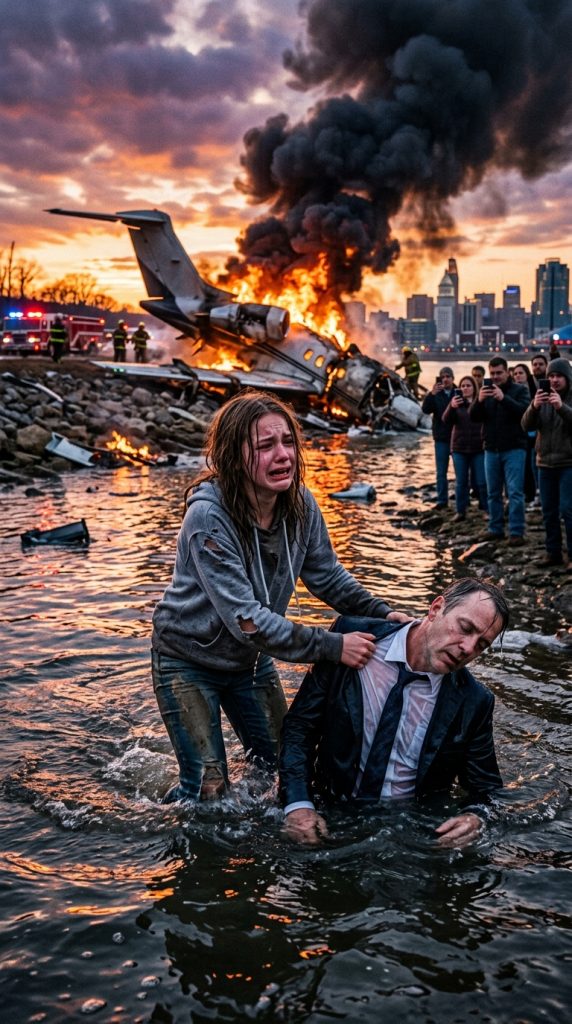 Everyone Filmed the Crash, but the Poor Girl Jumped In to Pull a Billionaire CEO From a Sinking Plane—By Morning, Five Black Cadillacs Were Outside Her Motel Room