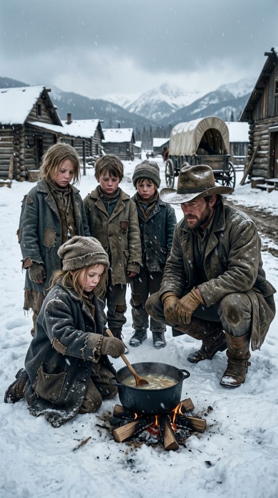 — I know how to cook — whispered the smallest girl. — Five hungry children with nowhere else to go…