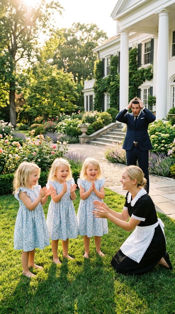 The Millionaire’s Triplets Never Walked, But What the New Housekeeper Did Left Everyone in Shock…