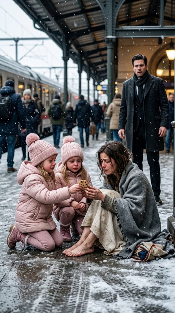 Two Little Girls Found a Homeless Woman in the Snow. Their Father Recognized Her—and the Truth Broke Him.