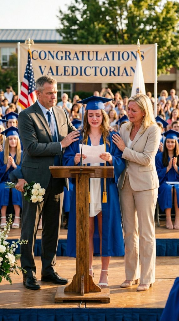 My daughter called me sobbing on graduation morning. Her mother had cut her cap and gown into pieces, and the note she left behind read: “You are not my daughter anymore. Failure.”