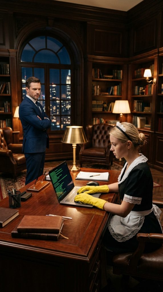 He caught the cleaning girl fixing a 200-million-dollar error in seconds: The CEO’s reaction left everyone speechless.