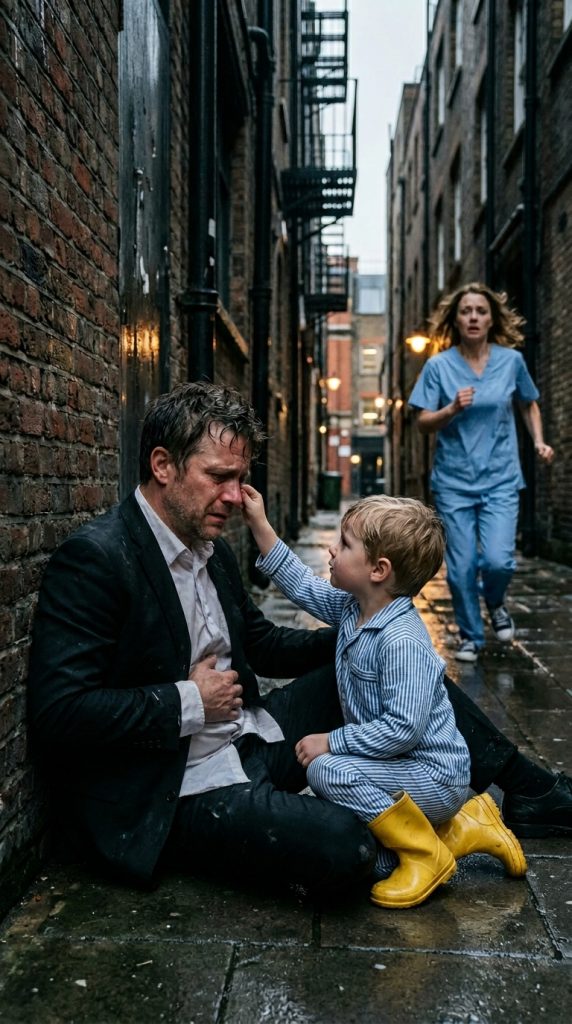 “Don’t Cry, Sir…” The Boy in Golden Boots Comforted a Bleeding Mafia Billionaire—Then His Mother Arrived and Exposed a Life-Ruining Lie