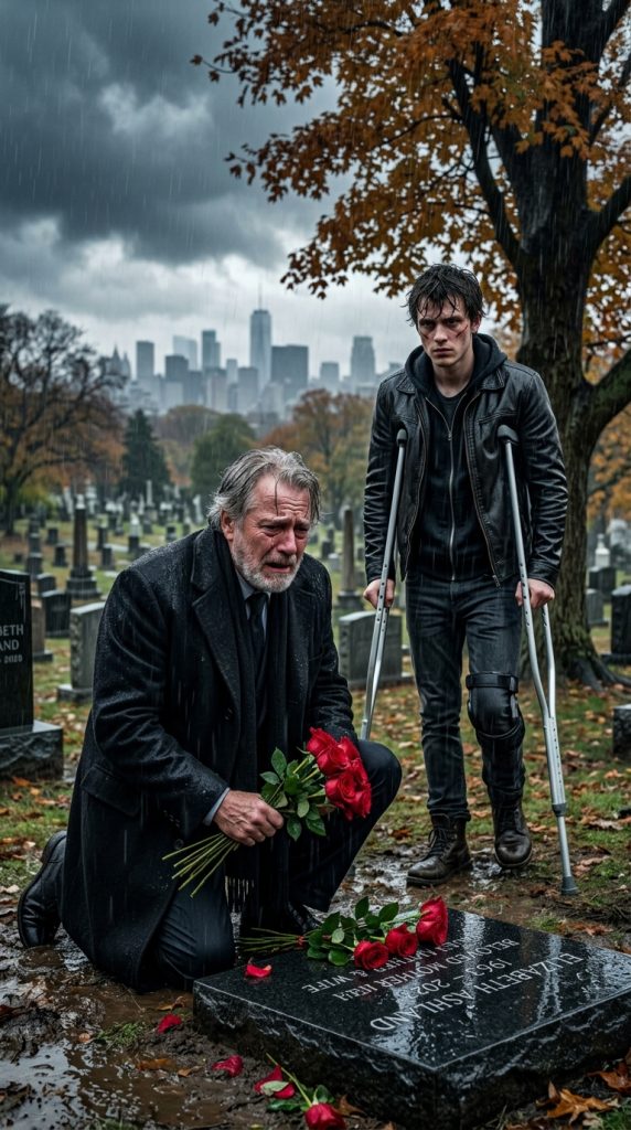 Billionaire Bought Roses for His Son’s Grave Every Thursday—Until the Boy on Crutches Said, “Daddy, I’m Alive”