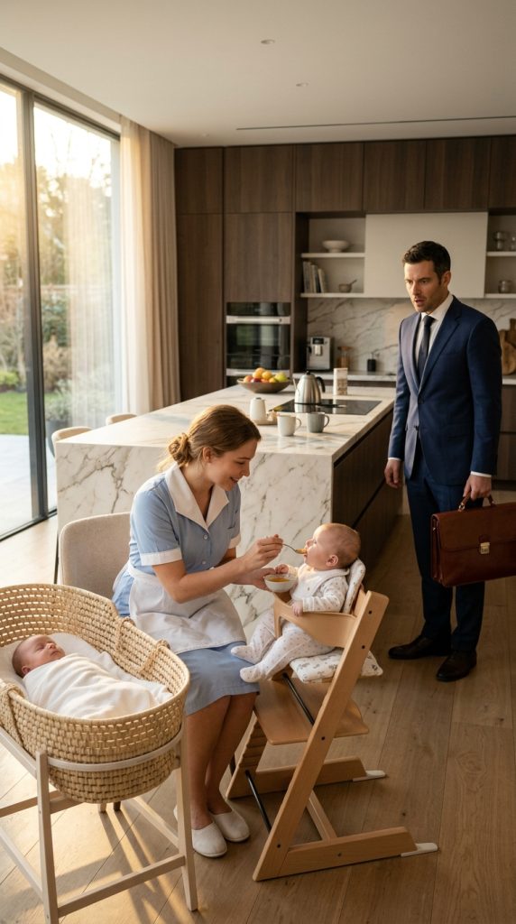 After Losing His Wife in Childbirth, a Billionaire Buried Himself in Work… Until a Young Maid Changed Everything