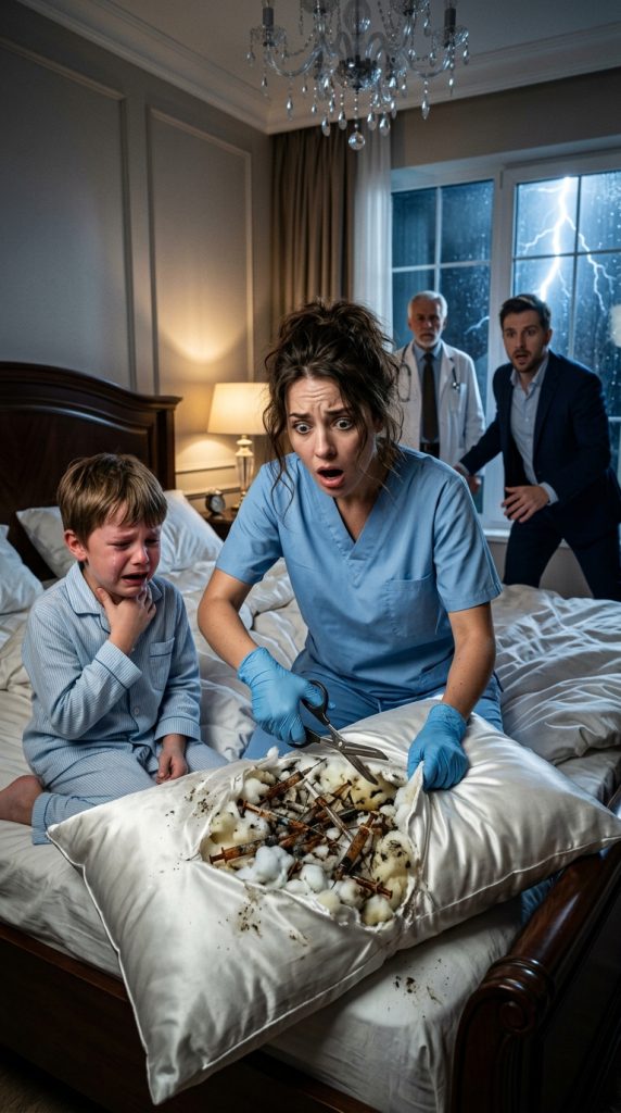 THE MAFIA BOSS’S SON SCREAMED IN PAIN… THEN THE NURSE CUT OPEN HIS PILLOW AND FOUND WHAT SOMEONE HAD HIDDEN INSIDE