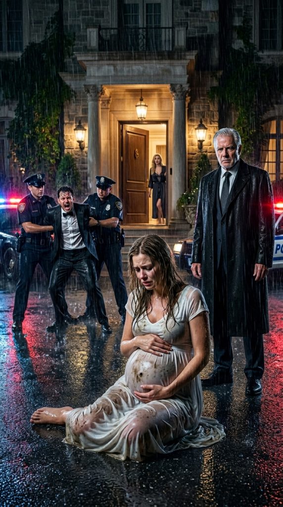 Nine Months Pregnant, My Husband Threw Me Into the Freezing Rain So His Mistress Could Move In… But He Didn’t Know My Billionaire Father Was Already at the Gate With the Police