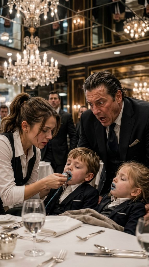 Mafia Boss’s Twins Turned Blue….. and The Waitress Who Saved the Mafia Boss’s Blue-Lipped Twins—Then Exposed the Man Standing Closest to Him