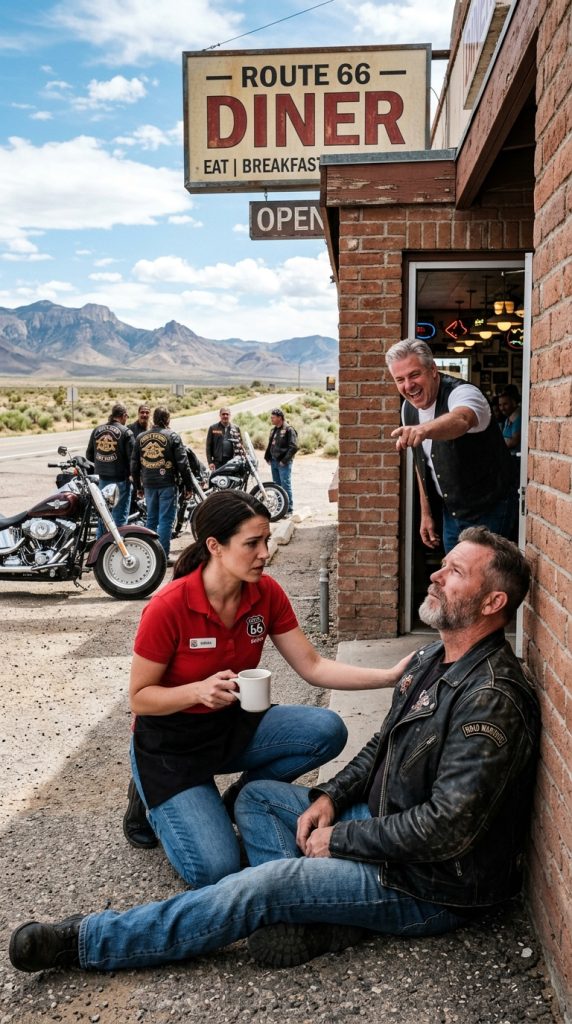 Young cafe worker fired in front of customers after helping collapsing stranger—unaware he’d soon return with a fleet of motorcycles