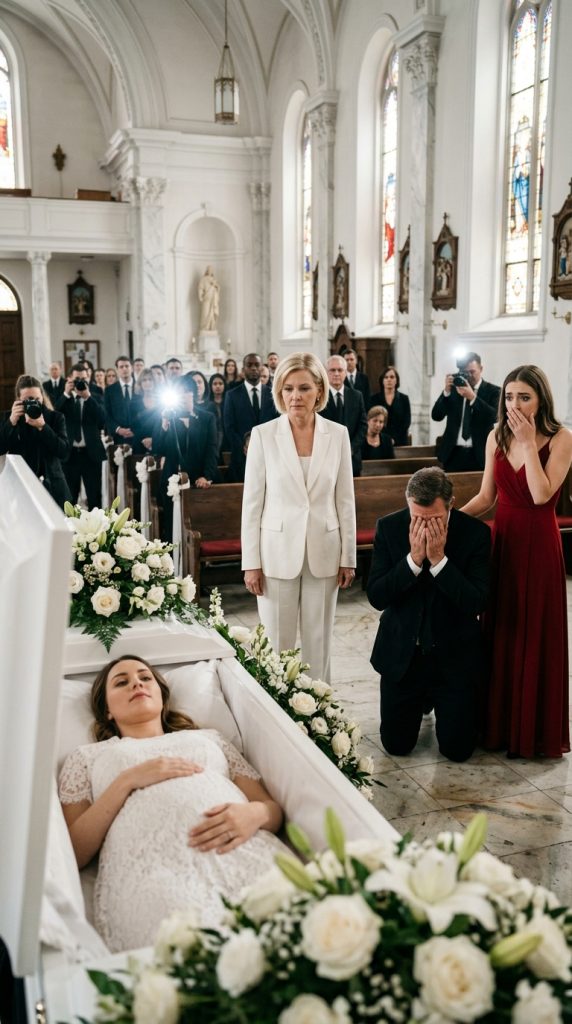 My Pregnant Daughter Lay in a Coffin… And Her Husband Walked In Laughing With His Mistress on His Arm — Until She Whispered, “Looks Like I Win.”