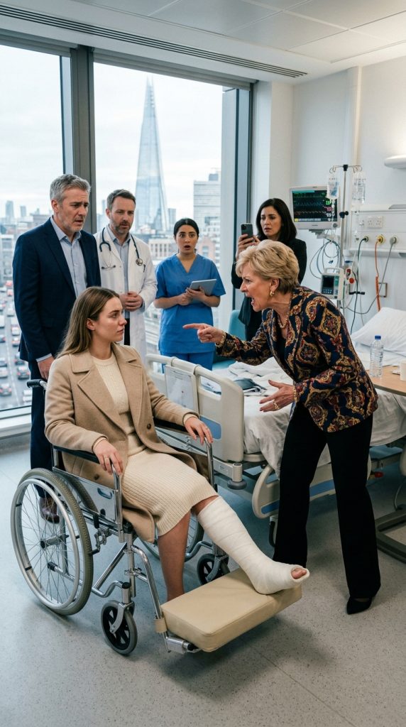 MY MOTHER-IN-LAW BROKE MY LEG IN THE KITCHEN AND MY HUSBAND CALLED IT MY PUNISHMENT—BUT THREE DAYS LATER THE HOSPITAL SET A TRAP FOR THEM
