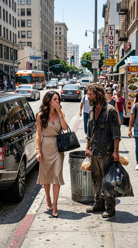 I SAW A HOMELESS MAN DIGGING THROUGH THE TRASH FOR FOOD… THEN HE STOOD UP, AND I REALIZED HE WAS MY EX-HUSBAND