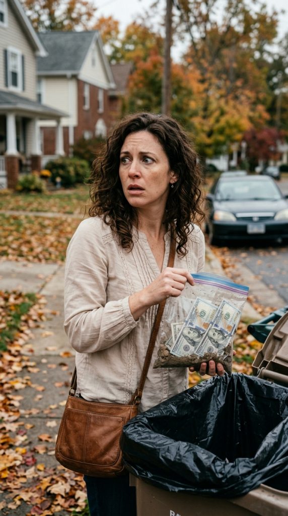 Seeing me leave my in-laws’ house with nothing, my father-in-law handed me a trash bag. But when I opened it at the gate, what I found left me trembling in shock.